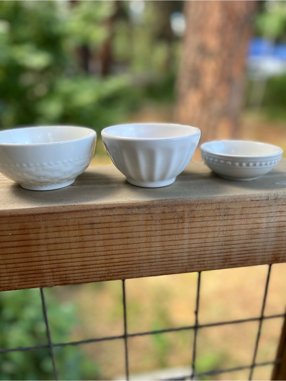 Lot of 3 White Vintage Bowls Gibson, Primagera, and JCP Home.  Lovely!